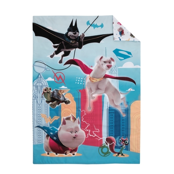 Warner Bros. DC Super Pets 4-Piece Toddler Bedding Set - Picture 3 of 9
